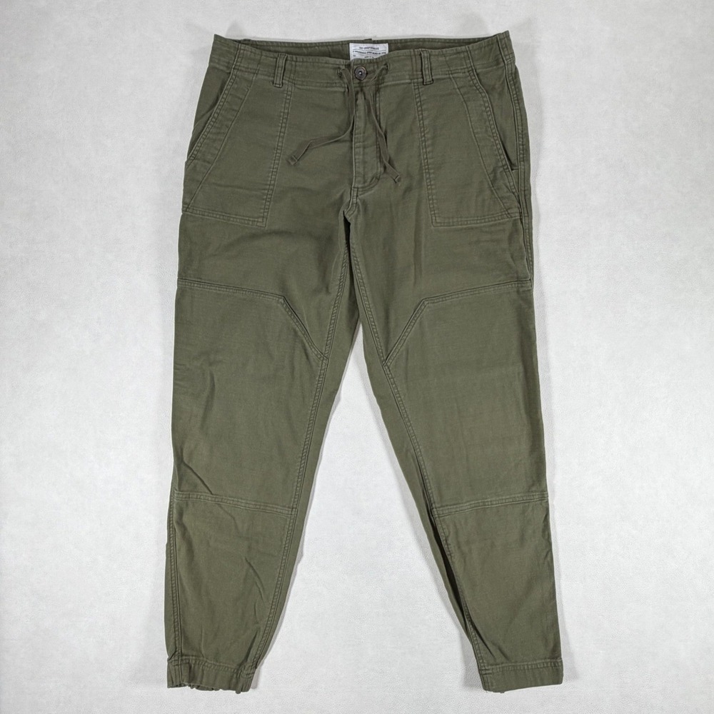 REI Co-op Mens 38x34 Olive Green Utility Jogger Pants Double Knee
